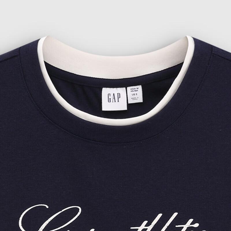 GAP Women's Logo Color-block Short Sleeve T-shirt