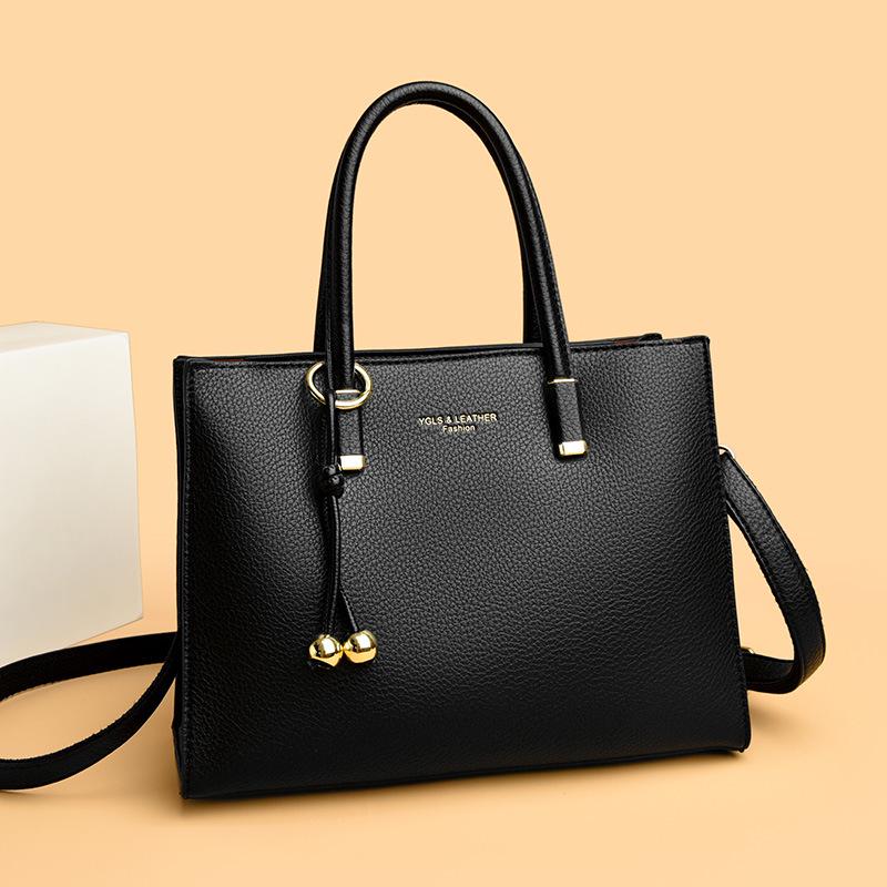 2025 Autumn/Winter Large Capacity Retro Women's Briefcase and Crossbody Tote Bag