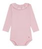 Petit Bateau Collared Long Sleeve Bodysuit A0EGQ Light Pink 24 Months 86cm
