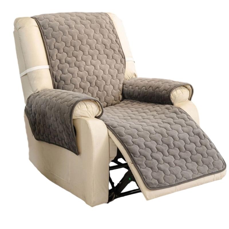 Flanell Sofabezug Polster Weich Warm Sessel Stuhl Couch Abdeckung mit Seitentaschen Für Winterkomfort Universelle Größe