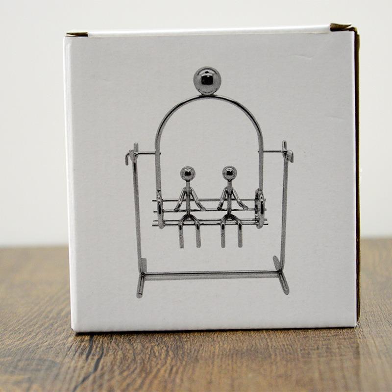 Lovers Swing Kinetic Art Balance Manual Swing Physical Mechanics Decompression Home Office Desktop Decoration Gift For Child