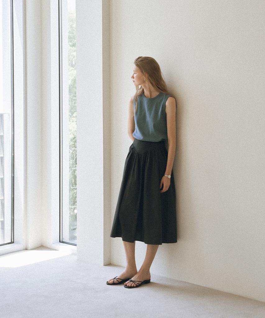 Yulago Garden Shirring Skirt