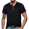 Men'S Short Sleeved Men'S T-Shirt Fashion Casual Color Matching T-Shirt