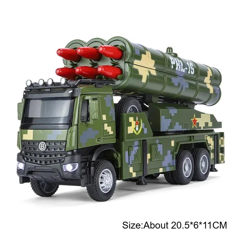 1:32 Drone Launch Vehicle PHL-16 Remote Rocket Artillery Model Toy Car Alloy Military Vehicle Models Toys Collection for Kids
