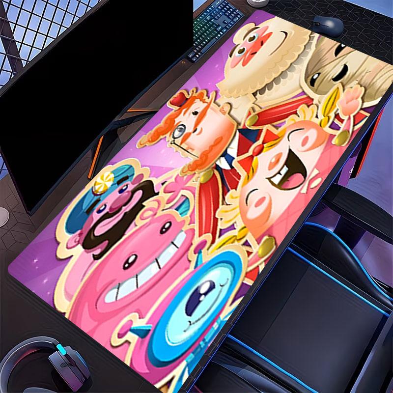 Candy Crush Saga Print Mouse Pad, for Keyboard Pad Laptop PC Mat for Office Home Use, Desk Decor, Perfect Birthday Gift for Gamers