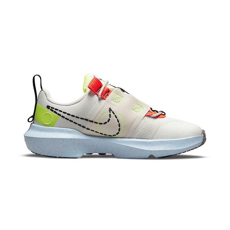 Nike Crater Impact PS Light Bone Stone Kids Sneakers Cream Volt Black DB3552-010