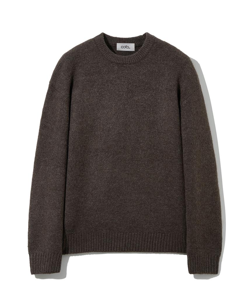 COSTUME O’CLOCK Plain Round Heavy Knit Pullover 11 Color Cooskt067 (A Type)