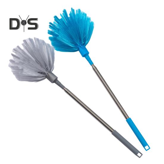 Staubwedel mit Verlängerungsstange, Teleskop-Reinigungswerkzeug aus Edelstahl, platzsparende Mehrzweck-Reinigungsbürste
