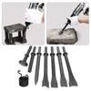 A84E-8 Pcs Air Chisel Head Set Pneumatic Chisel Air Hammer Punch Chipping Tool Pneumatic Chisel Air Hamme Cutting Rusting