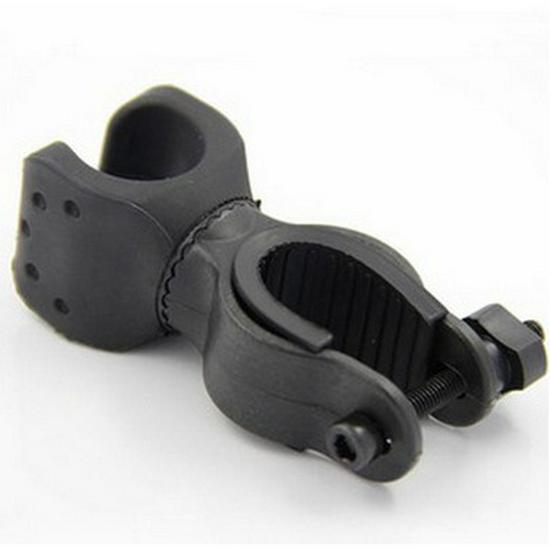 360° Rotating Bicycle Headlight Bracket with U-Shaped Flashlight Clip