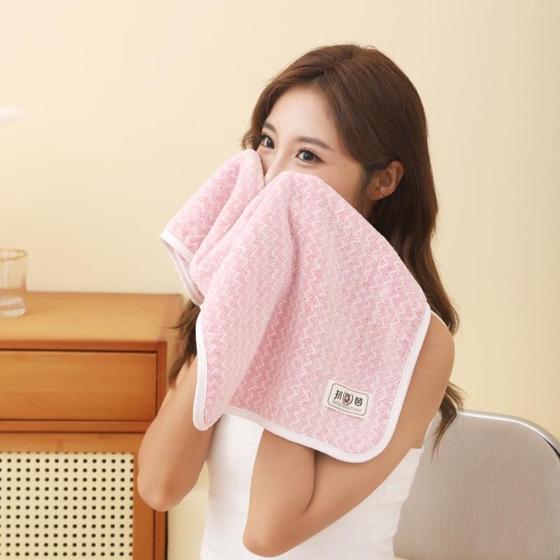 Cationic Double-sided Coral Fleece Towel Is Not Easy To Lose Hair, Face Towel, Dry Hair, Bath and Water Absorption 5A Antibacterial Towel