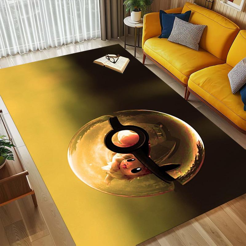 Pokeball Cat Living Room Nonslip Area Rug Soft Carpet For Bedroom Game Playroom Sofa Office Home Decor Doormat Christmas Gift C9291684