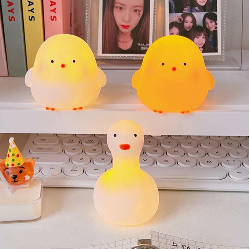 LED Night Light Cute Cartoon Night Lamp Baby Kids Room Desk Bedside Decoration Lamp