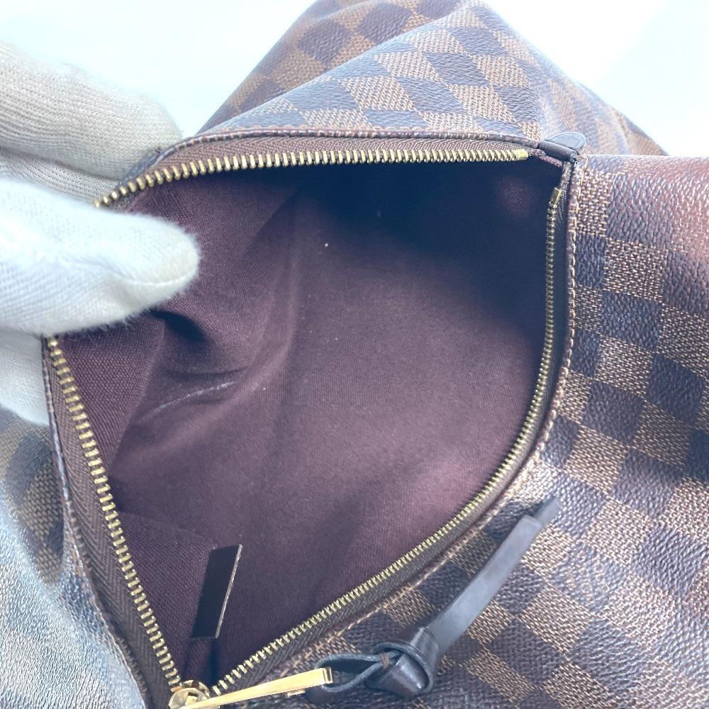 Louis Vuitton N41013 Damier Iena MM Shoulder Bag Tote Bag Canvas Ebene Brown