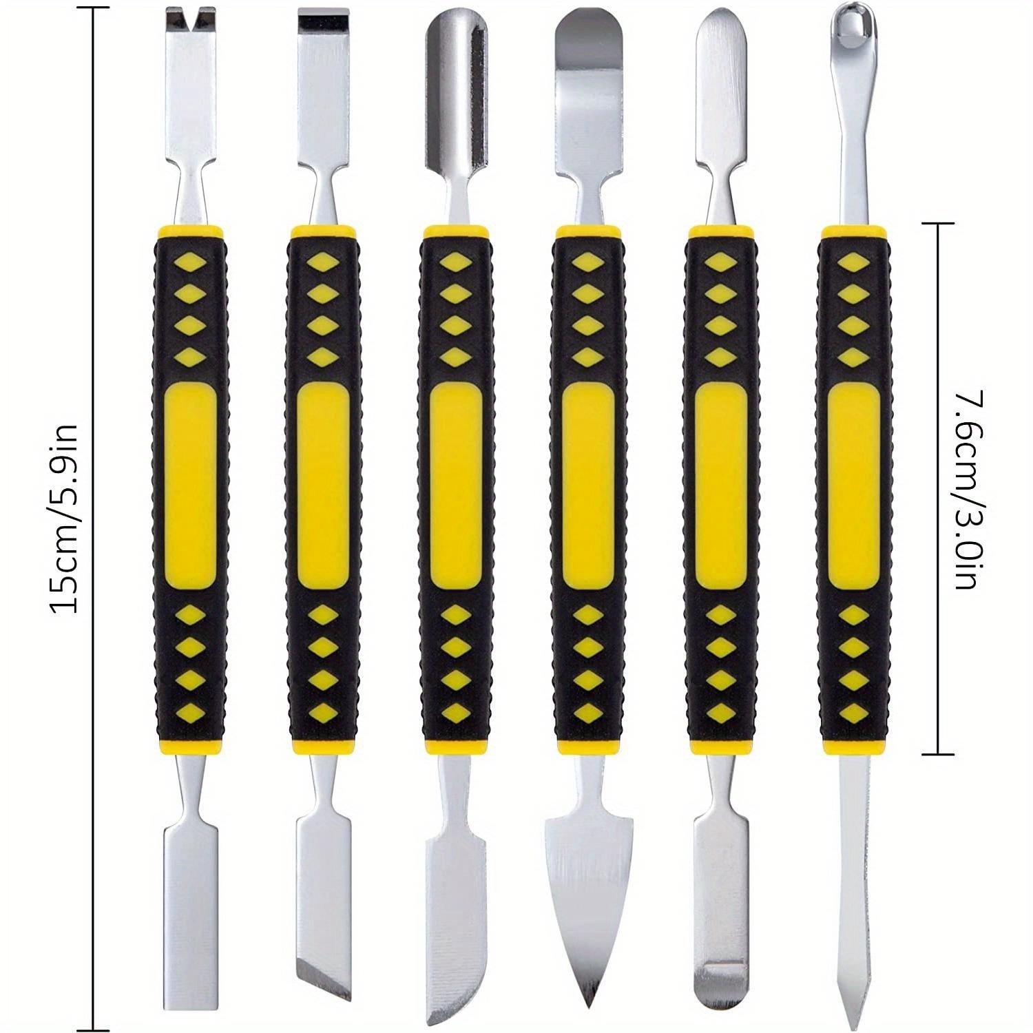 

6pcs Metal Pry Tool Set for Phone, Tablet, Laptop Repair. No Power Needed. Premium & Handy.