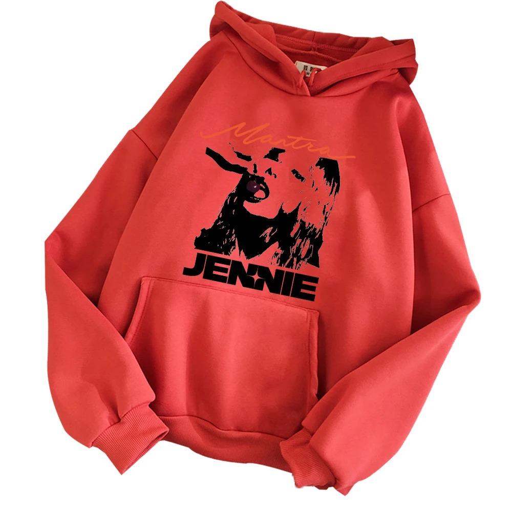 2026 Autumn Winter Adult Men's Women Jennie Hoodie Harajuku Top Unisex Hoodie Daily Fashion Trend Outdoor Street Harajuku Casual Hoodie