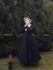 MODKOKU Gothic Lolita Dress, Women's, Detachable Sleeves, Ribbon, Lace Dress, Ruffles, Long, Gothic Lolita Dress, Dreamy Cute, French, Girly Style, Ha