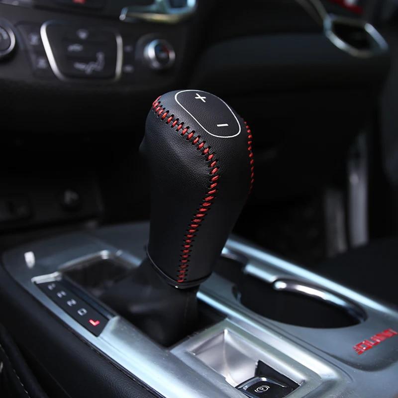My Good Car Schutzhülle für Schaltknauf, Leder, Schwarz, für Chevrolet ChevyEquinox 2016–18, Zubehör