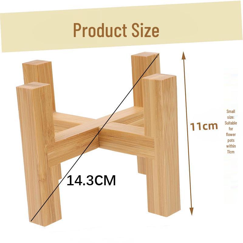 New Chinese Style Solid Wood Indoor Flower Stand for Home and Balcony