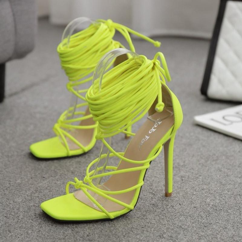 Talon Fashion Personalized Woman Shoes 2026 Summer New Women's High Heels Sexy Versatile Women's Roman Sandals Zapatos De Mujer