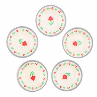 5 Pezzi 1/12 Casa delle Bambole Mini Piatti Modello Piatti Casa delle Bambole Simulazione Decorazione Cucina Accessori Casa delle Bambole Giocattoli Gioco di Finzione