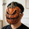 Wearable Pumpkin Mask with Elastic Strap Halloween Head Light Cover Mask, 3D Scary Face Lamp Outdoor Porch Decorations Shade for Garage, Cosplay