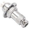 2Pcs 5 Pin Aviation Plug Connector Easy Operation Aviation Plug Socket for Computer CNC Machine AC DC 250V