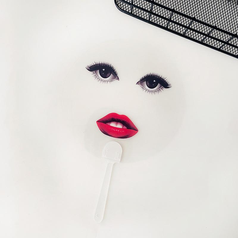 

Смешное выражение Пародия Абстрактный Веер Креативный Прозрачный Круглый Ручной Веер Дорожный Фото-Веер Реквизит Для Вечеринки Новинка Подарок