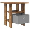 Nightstand 2 Pcs Reclaimed Wood Look 41 X 40 X 45 Cm Engineered Wood