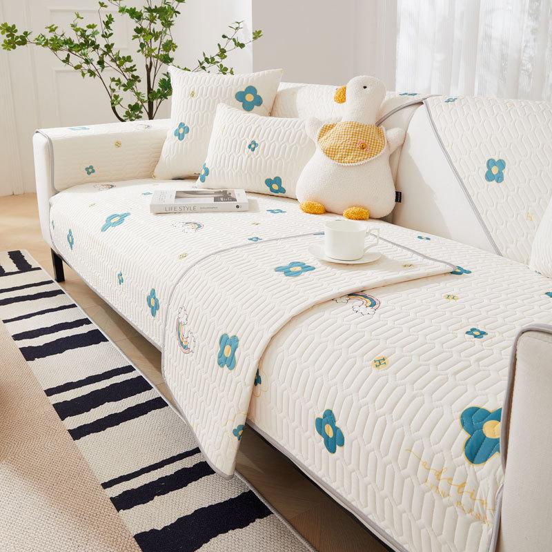 

Latex Ice Silk Sofa Cushion Summer Seat Cushion Simple Modern Cushion Seat Cushion Solid Color Sofa Cover Summer Cover 70*70cm