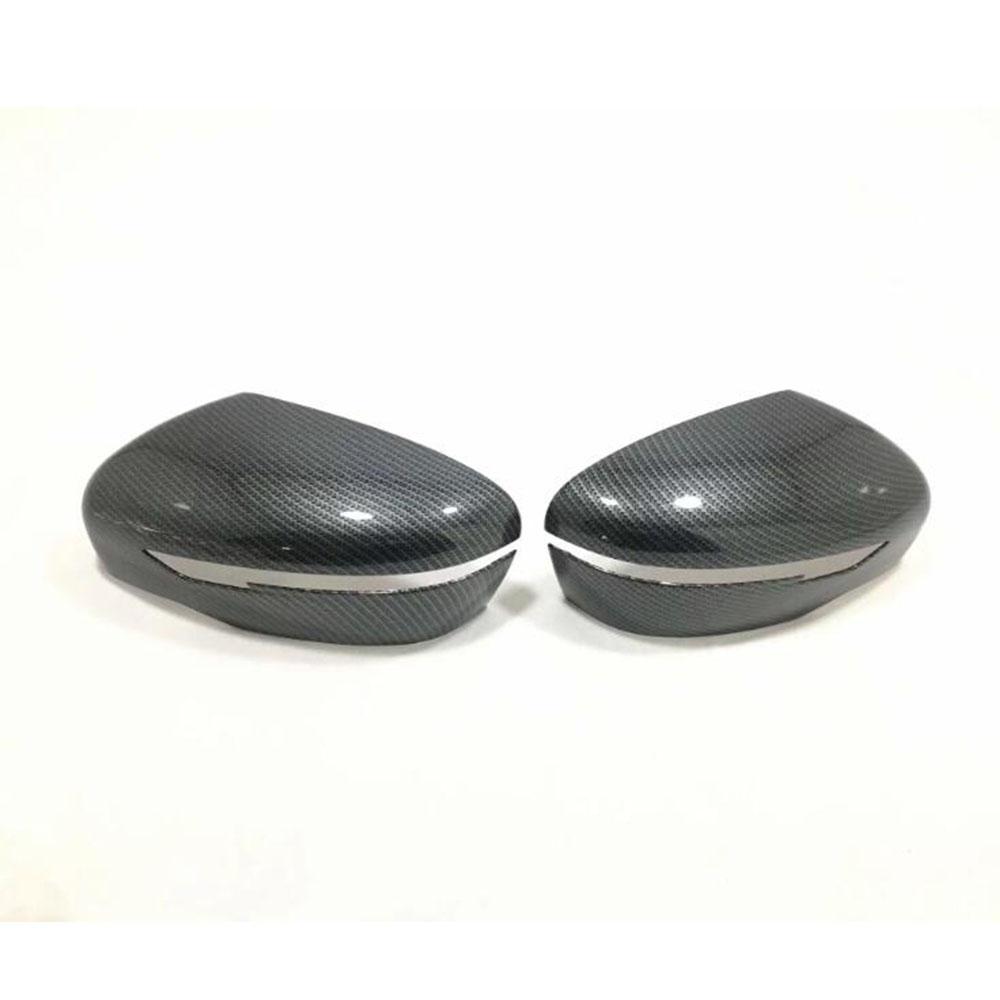 For Nissan Murano 2015 2016 2017 2018 Car Styling Cover Back Rear View Eyebrow Side Mirror Strip Stick Trim Panel Lamp 2PCs