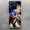 D-Dr Stone Anime Print Soft Case for Xiaomi Redmi Note 14 13 12S 11S Phone Shell 10 Pro Plus 11E 11T 12 11 10S 9 4G 5G Cover