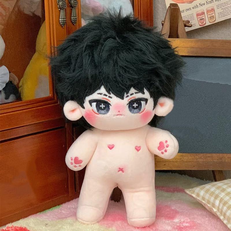 20cm Cute Cartoon Idol Cotton Doll Stuffed Plush Toy Dolls Can Change Clothes Fans Collection Gift for Girls Boys Kids
