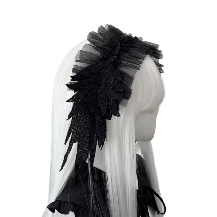 Decorative Wing Shaped Hair Cloth Band Comfortable Headwear for Special Event Everyday Use