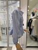Satin Smoking Banding Long Sleeve Blouse S261k258
