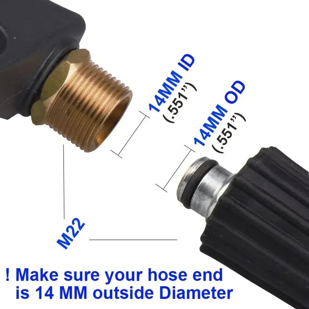 Pressure Washer Water Gun for Car Cleaning Hose Connector For Karcher Nilfisk Parkside Bocsh Quick Connector Nozzles