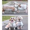 Dog Raincoat Transparent Soft Frosted Pet Waterproof TPU Cape with Hood for Outdoor Walking Playing
