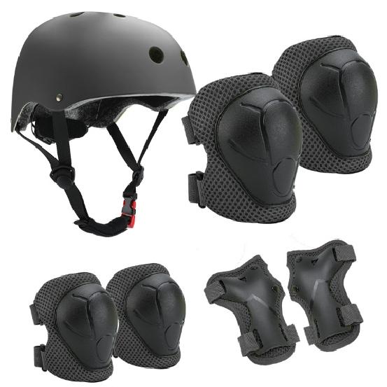 

Оптовая продажа, 6 шт., детские наколенники на локти, запястья, комплект защитного снаряжения, скейт-ролик, велосипедный велосипед