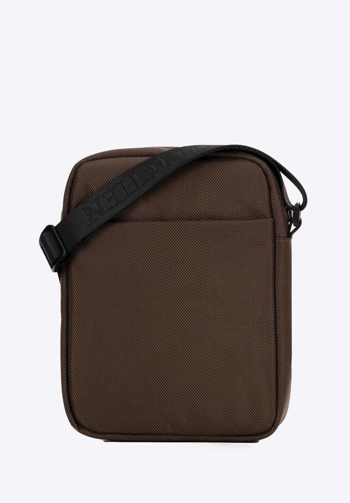 Wittchen Men's Messenger Bag With Decorative Ribbon, Green Polyester
