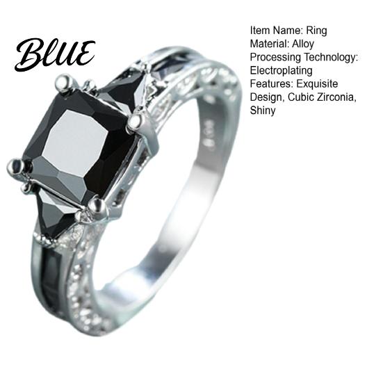 Inlaid Highly Polished Ring Exquisite with Cubic Zirconia