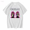 Erasure T Shirt New Wave Vintage Washed Fashion Soft Unisex Designer Clothes Graphic Stylish Casual Comfortable Homme Versatile