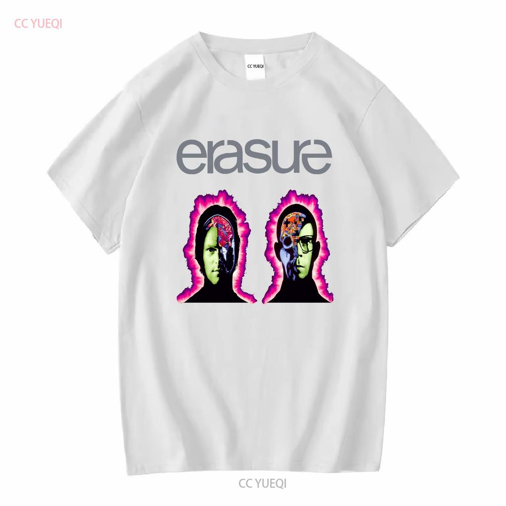 Erasure T Shirt New Wave Vintage Washed Fashion Soft Unisex Designer Clothes Graphic Stylish Casual Comfortable Homme Versatile