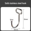 Detang 10-Pack Punch-Free Stainless Steel Hooks