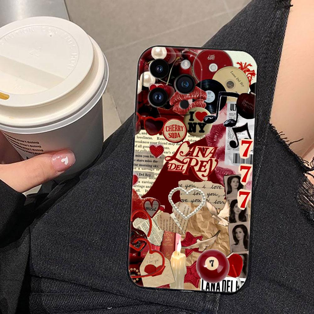 

Attractive Singer Lana Del Rey Cover Phone Case For iphone Apple 17 AIR 16E 16 15 14 13 12 11 Pro XR Max 8 7 Plus TPU Case Shell IPHONE7(8)PLUS