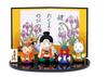 Nishiki-sai Momotaro Decoration [(Momotaro) 4.5cm, (Dog) 3cm, (Monkey) 3cm, (Pheasant) 2.5cm] | May Doll