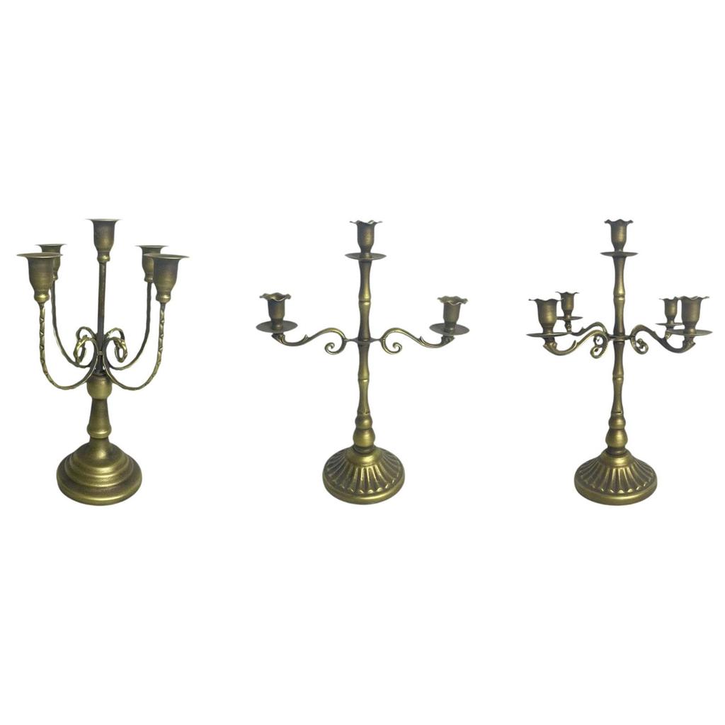 Vintage Candlestick Holder, Decorative Candle Stand for Wedding Bar Bedroom Decor