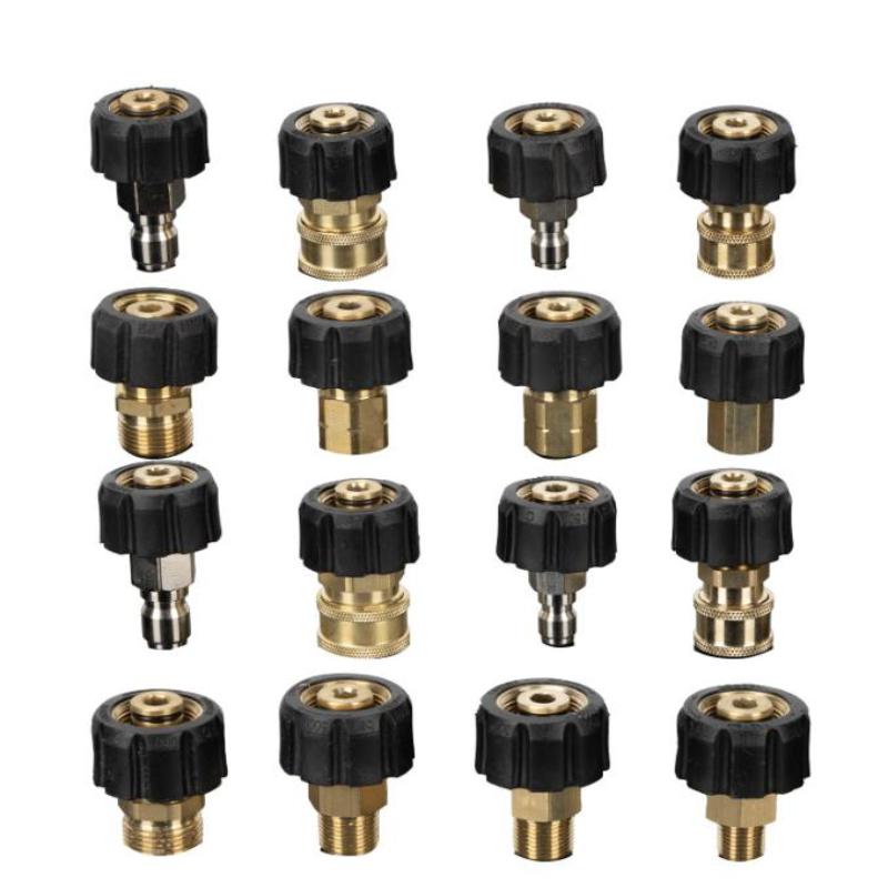 1Pcs Spray Sprinkler Quick Connector, Quick Release M22-14Mm/15Mm To 3/8 And 1/4 Inch Pressure Washer Adapter,