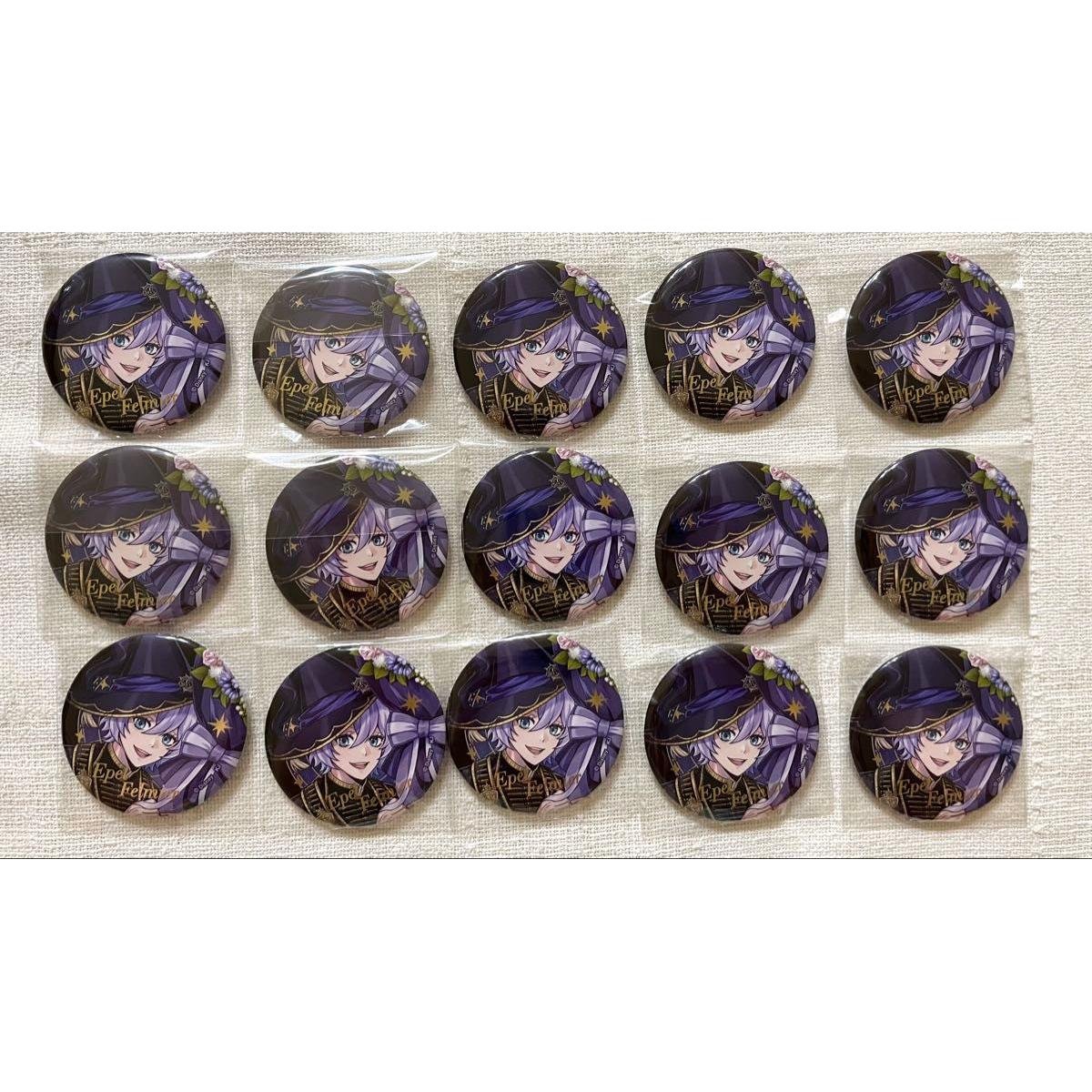 Used Twisted Wonderland Epel Fermier Can Badge Set of 15