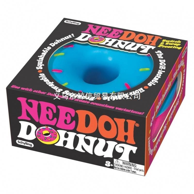Needoh Dohnuts Squishy Fidget Mehrfarbiges Spielzeug Stressabbau Angstlinderung Sensorisches Spielzeug Schüler Erwachsene Schreibtisch Geschenk