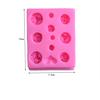 11 Double-layered Small Flower Rose Flower Fondant Silicone Mold  Chocolate Cake Decorated Clay Mold
